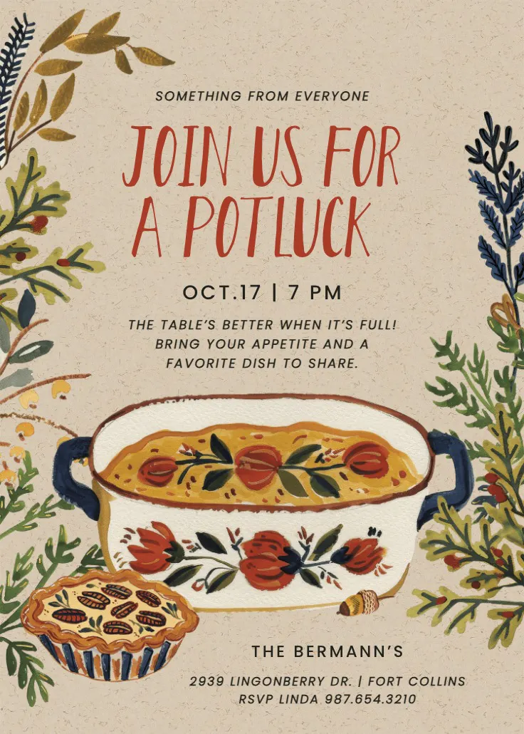 Autumn staples - ortak sofra davetiyesi